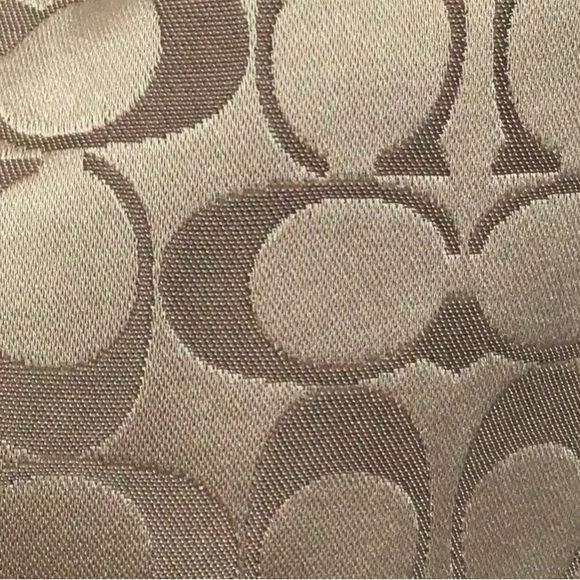 NWT COACH Khaki Ashley Signature Print Hobo Shoulder Bag with Mahogany Accents - Picture 10 of 16